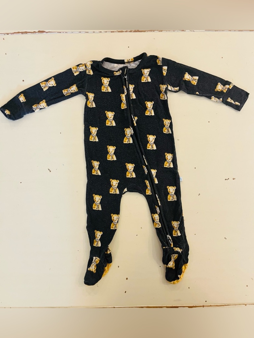 Posh Peanut teddy bear zip sleeper, 12m